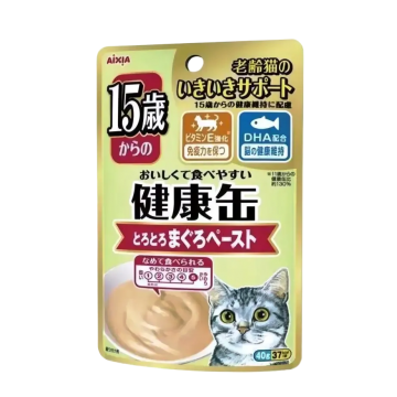 Aixia Wet Pouch Kenko above 15 years old Tuna Paste 40g X 12